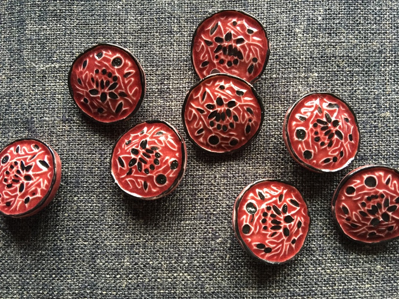 Ceramic buttons porcelain buttons TextileGarden