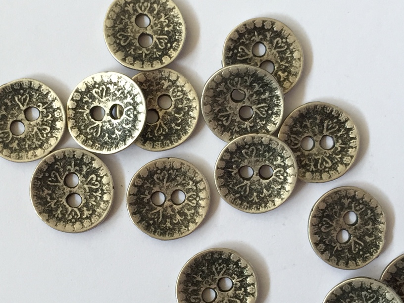 Metal buttons metal sewing buttons TextileGarden