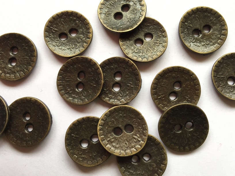 Metal buttons | metal sewing buttons | TextileGarden
