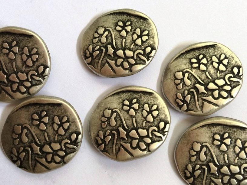 Metal buttons metal sewing buttons TextileGarden
