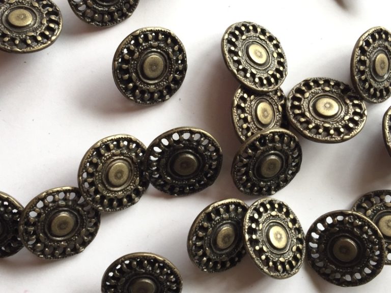Metal buttons metal sewing buttons TextileGarden