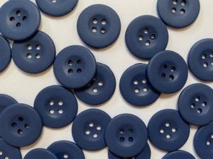 Matt Pale Blue Two Hole Buttons