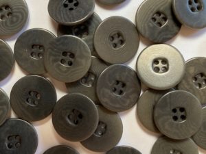 15mm - Four Hole Brown Corozo Button